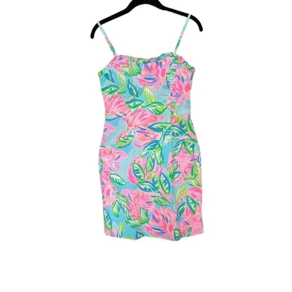 Lilly Pulitzer Brenda Stretch Dress Totally Blossom Size 2